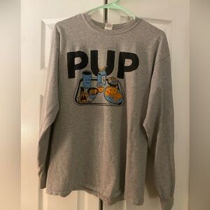 🎶Limited Edition Concert Merch - PUP- grey long sleeve - size large 🎶